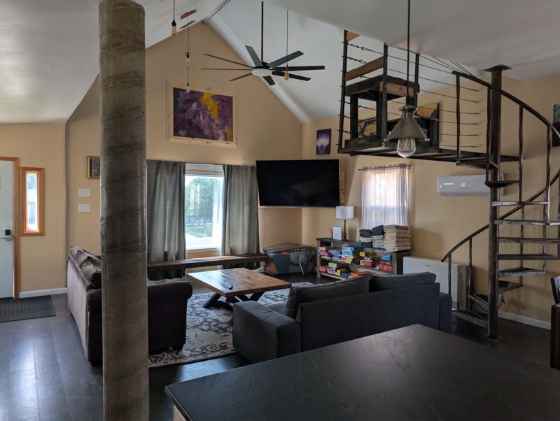 Living room and loft