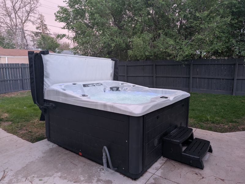 Private hot tub