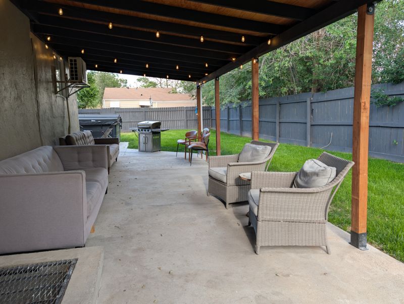 Covered patio